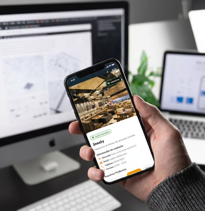 Aplicación móvil con mapas y navegación